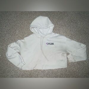 Anytime Fitness Cropped Hoodie Embroidered Logo